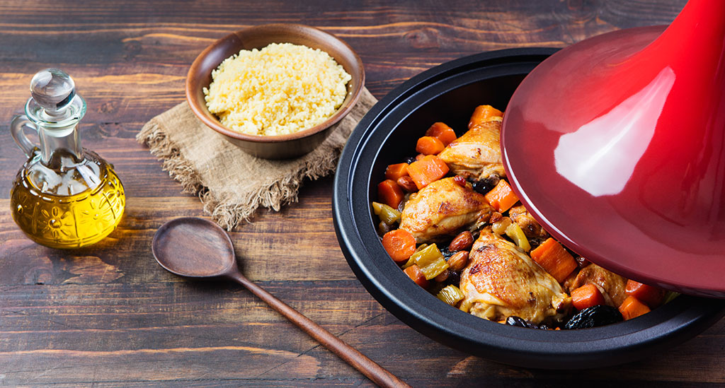 Making Delicious Chicken Tagine
