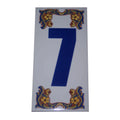 Decorative House Numbers Ceramic Tile number 7-0