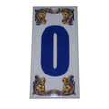 Decorative House Numbers Ceramic Tile number 0-0