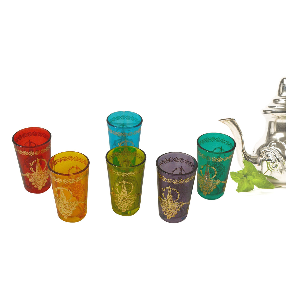 Berber Moroccan Tea Glasses Set of 6