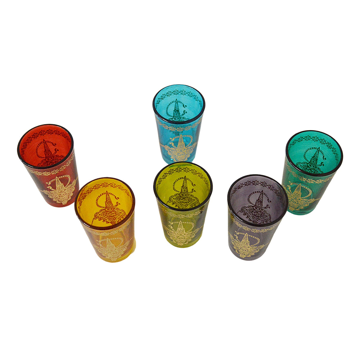 Berber Moroccan Tea Glasses Set of 6