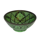 Small 8 Inches Safi Handmade Moroccan Serving Bowl - Green