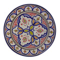 Fasia Ceramic Serving Plate Handmade Large 12" - Blue