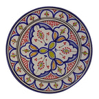 Fasia Ceramic Serving Plate Handmade Large 12" - Blue