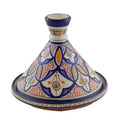 Serving Tagine Fasia White Blue 12 inches diameter