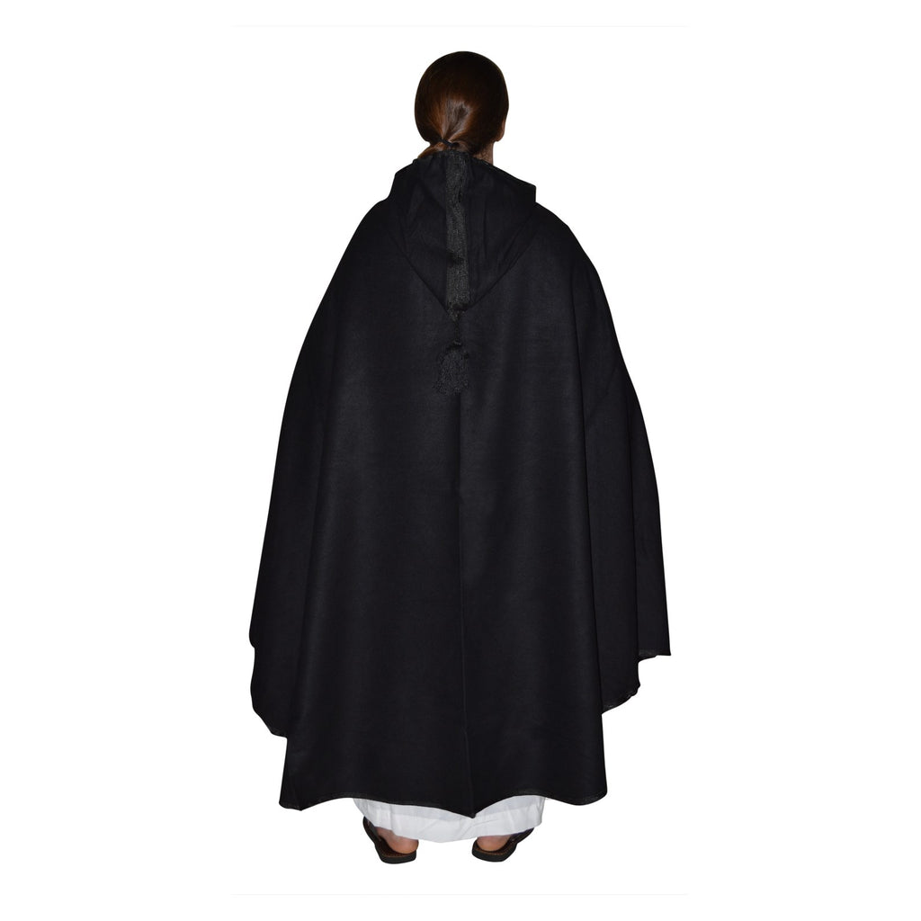 Handmade Moroccan Man Cape - Black