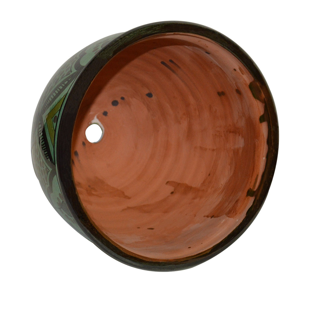 Safi Handmade Ceramic Large Flower Pot - Green