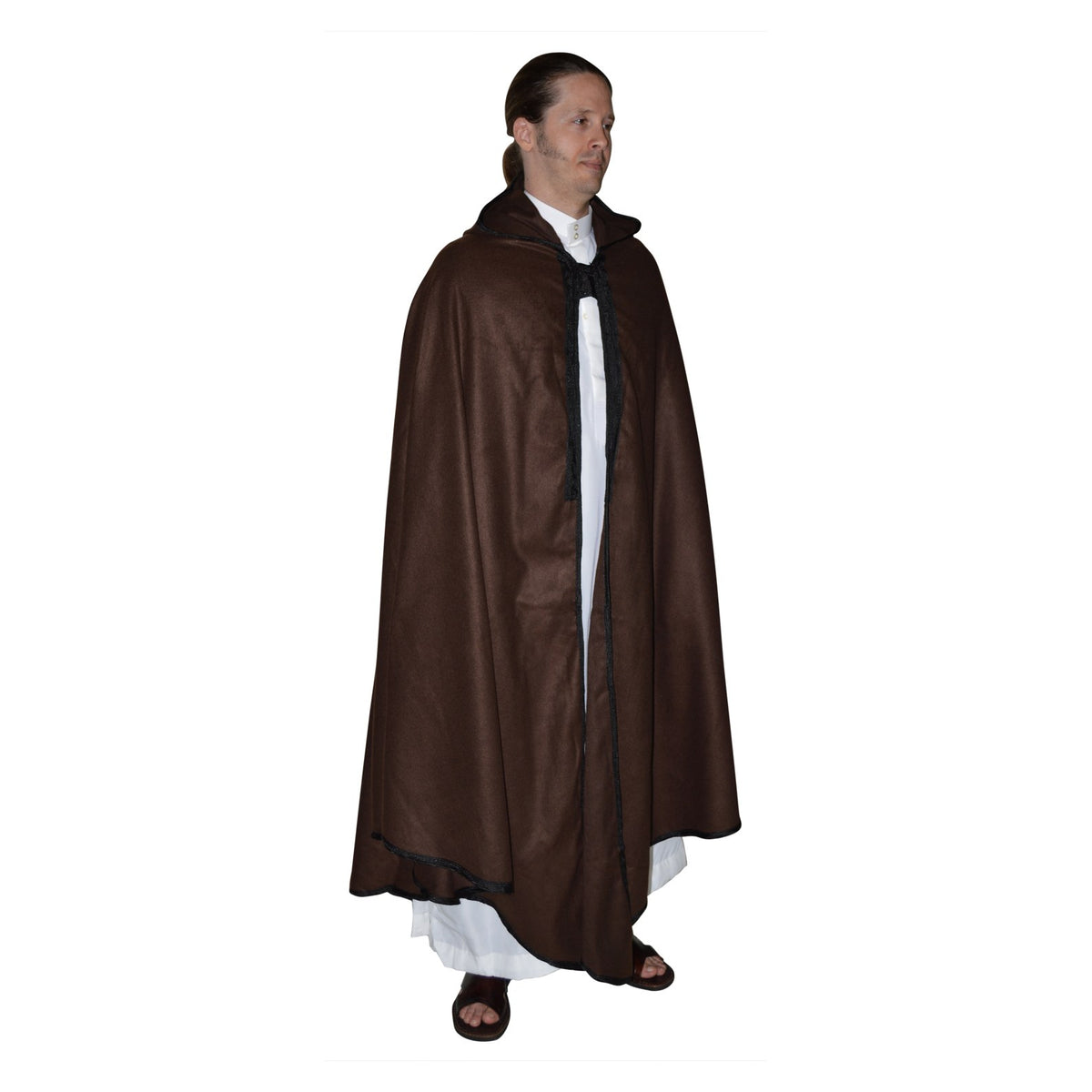Handmade Moroccan Man Cape - Dark Brown