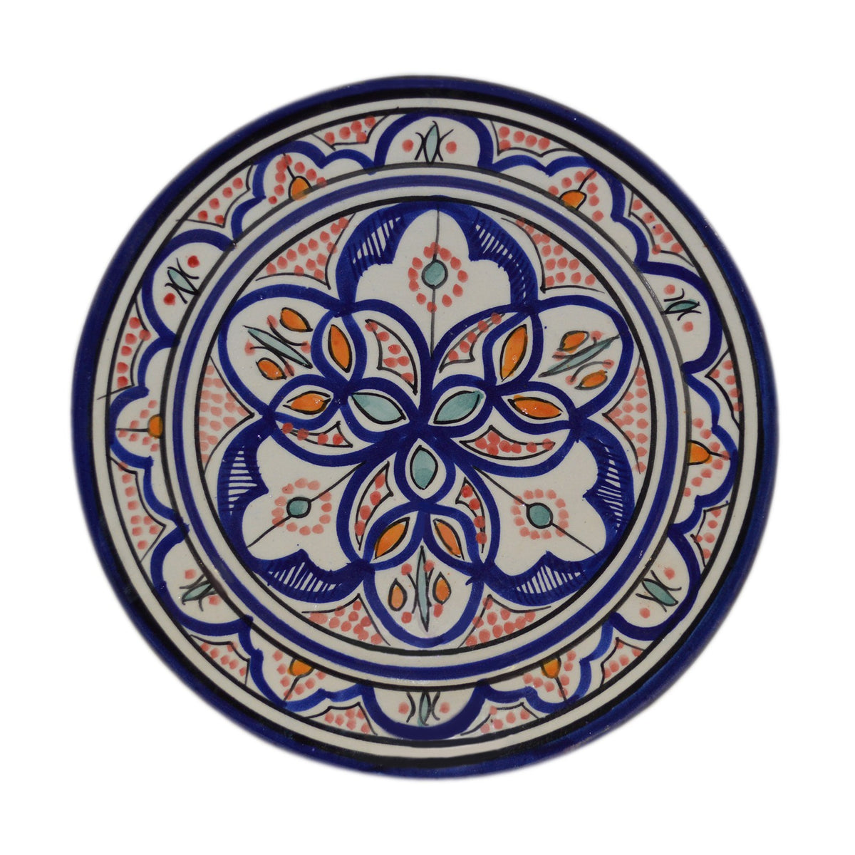 Fasia Ceramic Serving Plate Handmade 8"