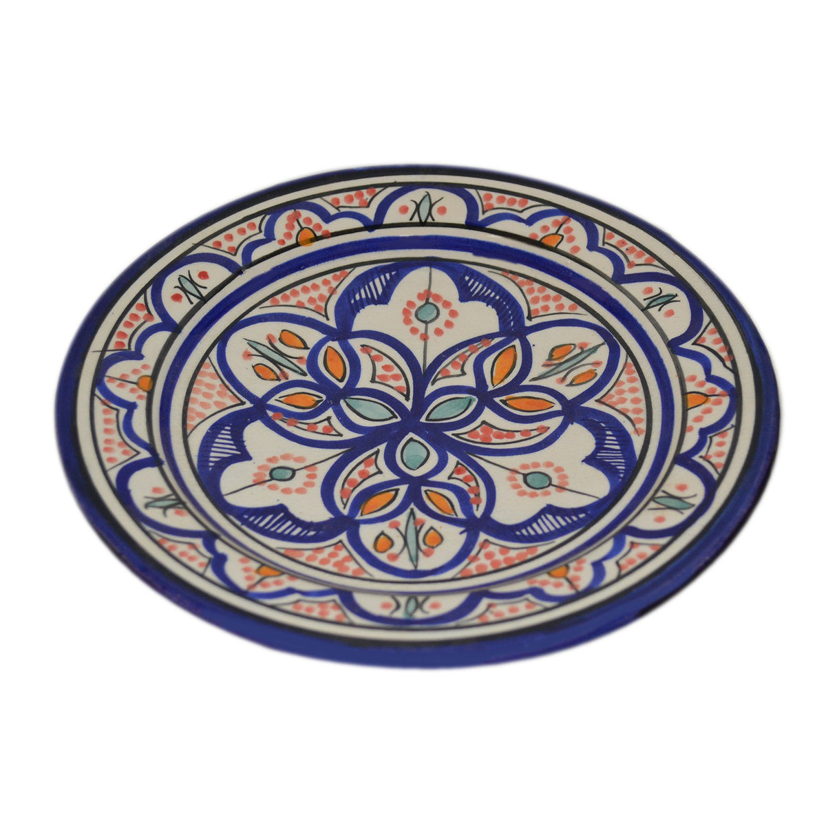 Fasia Ceramic Serving Plate Handmade 8"
