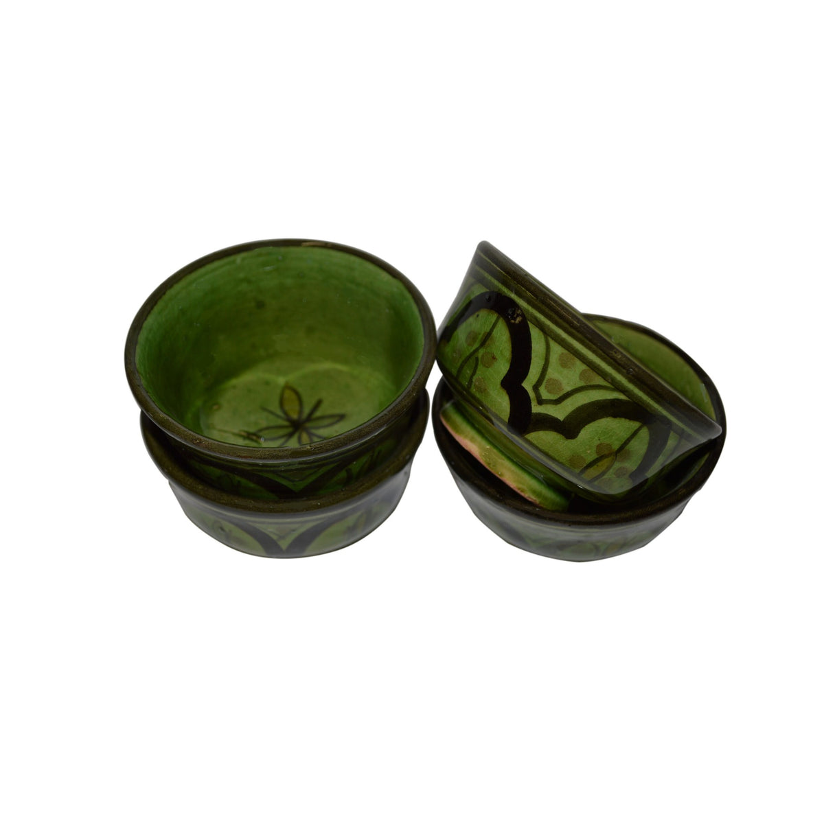 Dipping Sauce Bowl Set of 4 X small Safi - Green