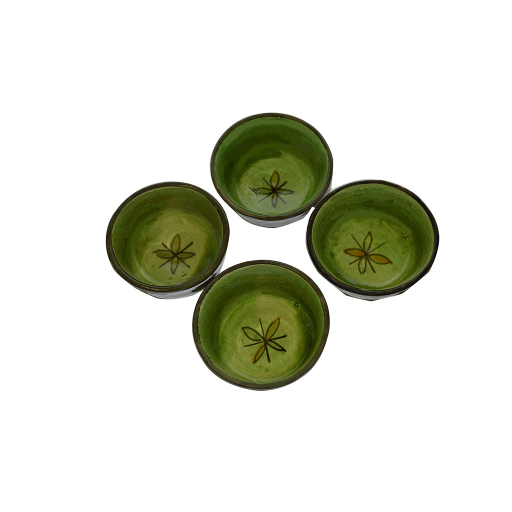 Dipping Sauce Bowl Set of 4 X small Safi - Green