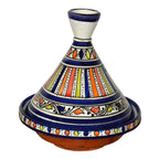 Serving Tagine Stripes Blue Small 8 inches