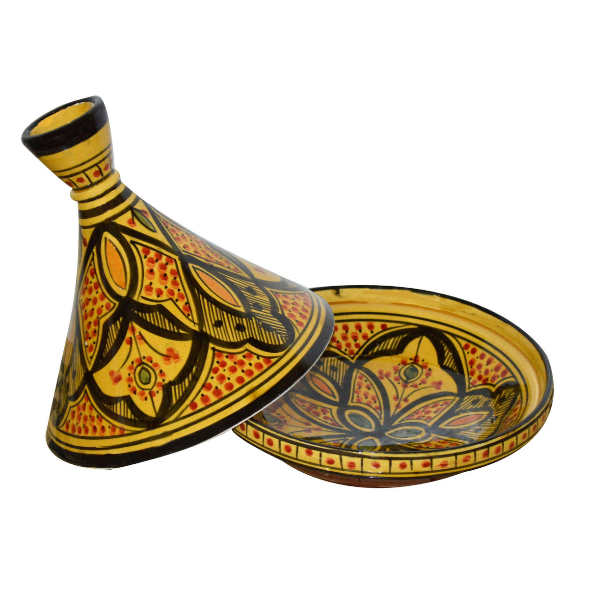 Serving Tagine Safi Medium 10inches diameter - Yellow
