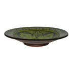 Ceramic Serving Plate Handmade Large 12" Safi Green