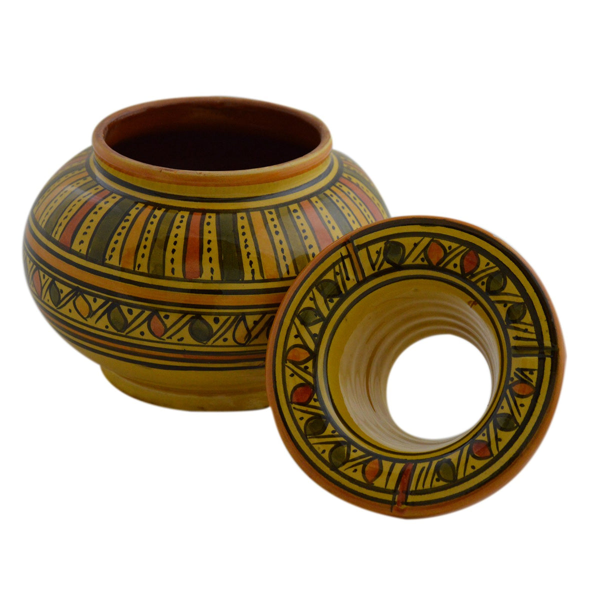 Smokeless Ashtray Xlarge Stripe Yellow