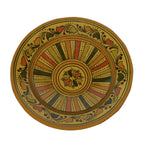 Stripe Ceramic Handmade Serving Plate Medium 10" - Yellow