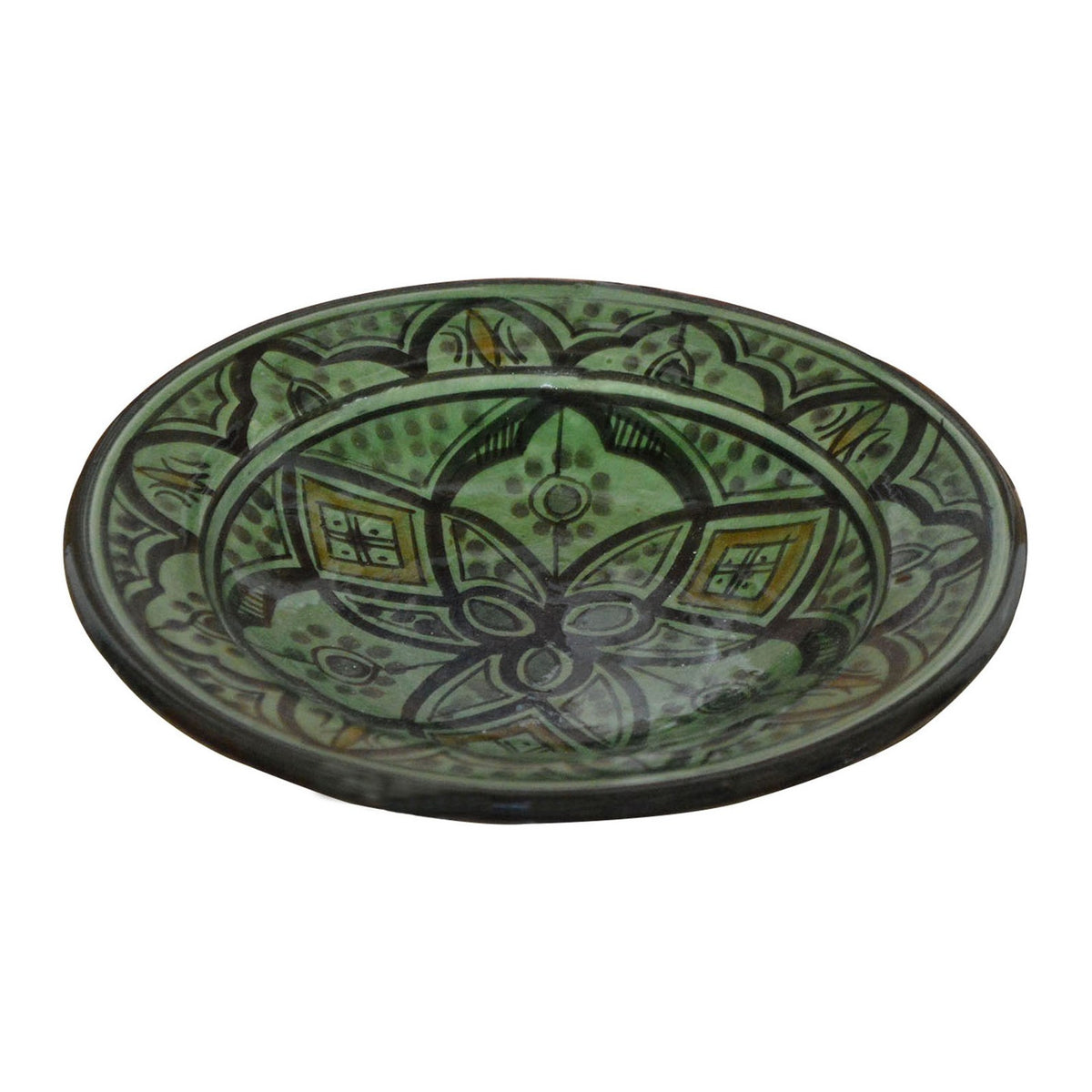 Safi Green Serving Plate Medium 10"