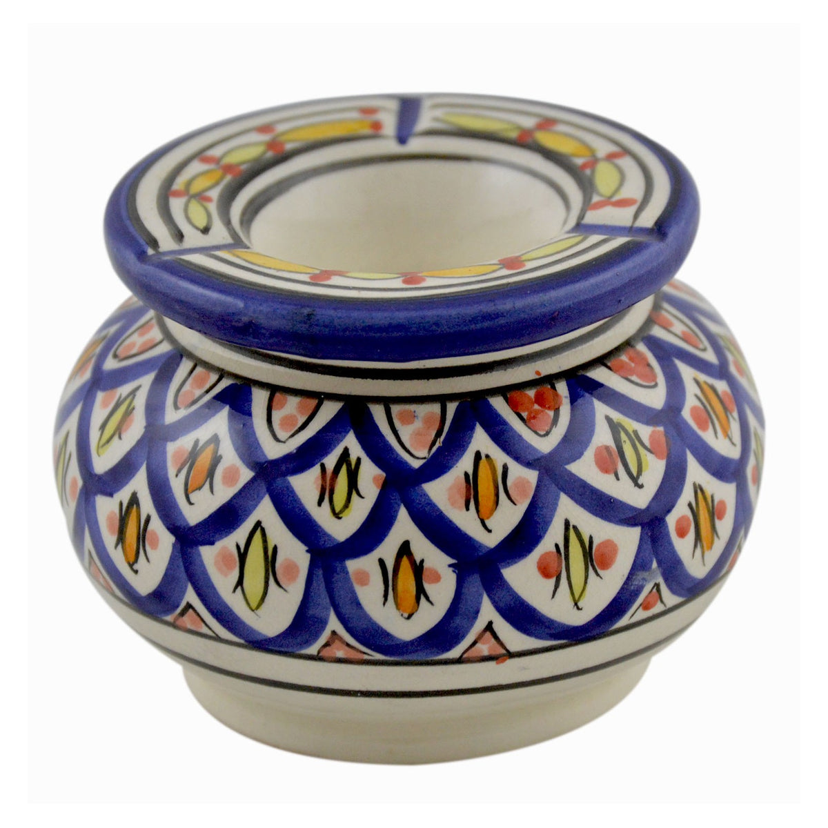 Smokeless Ashtray Medium Kwass - White Blue