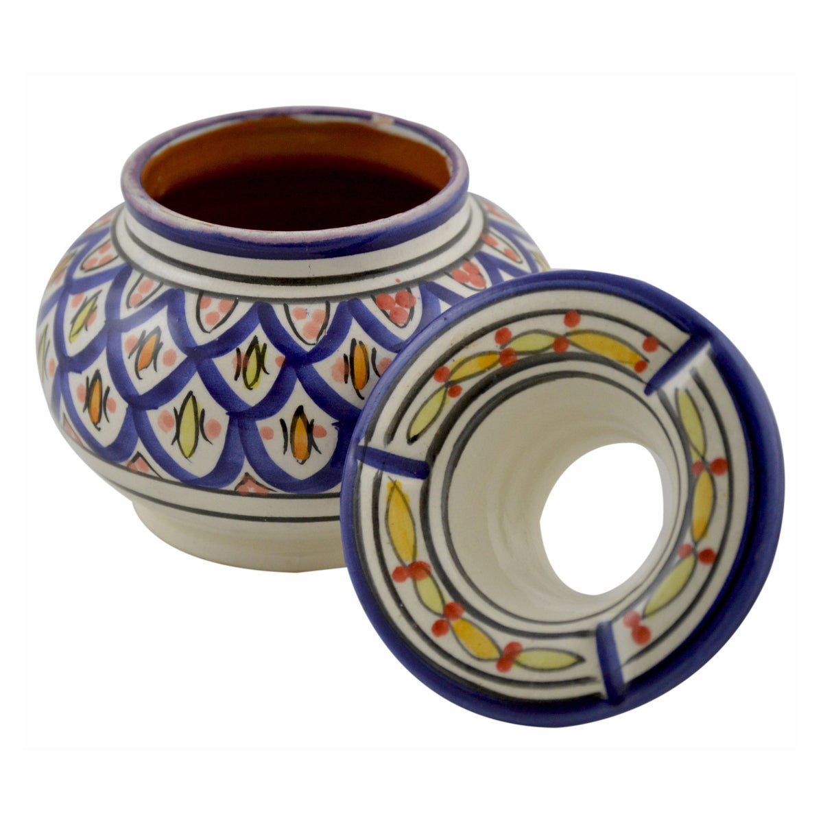 Smokeless Ashtray Medium Kwass - White Blue