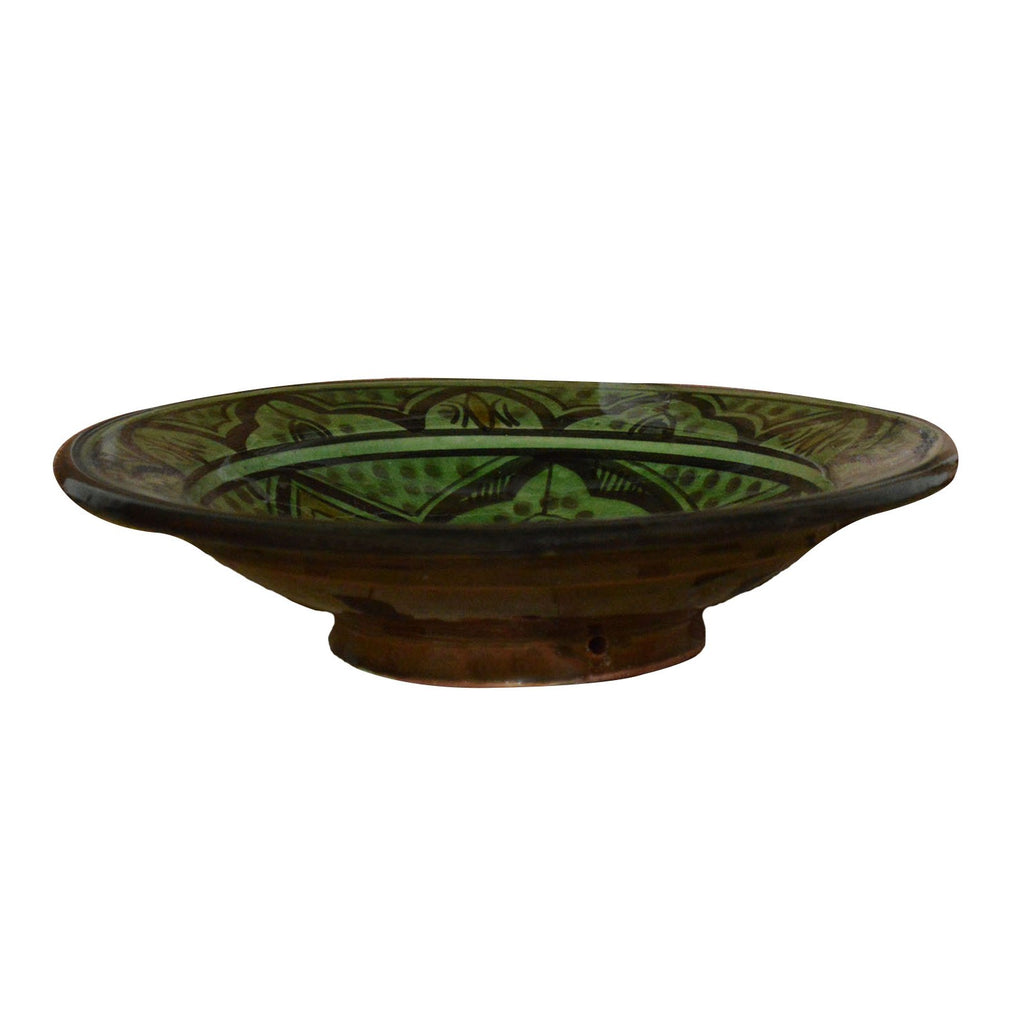 Safi Green Serving Plate Medium 10"
