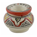 Small Safi White and Orange Moroccan Smokeless Ashtray