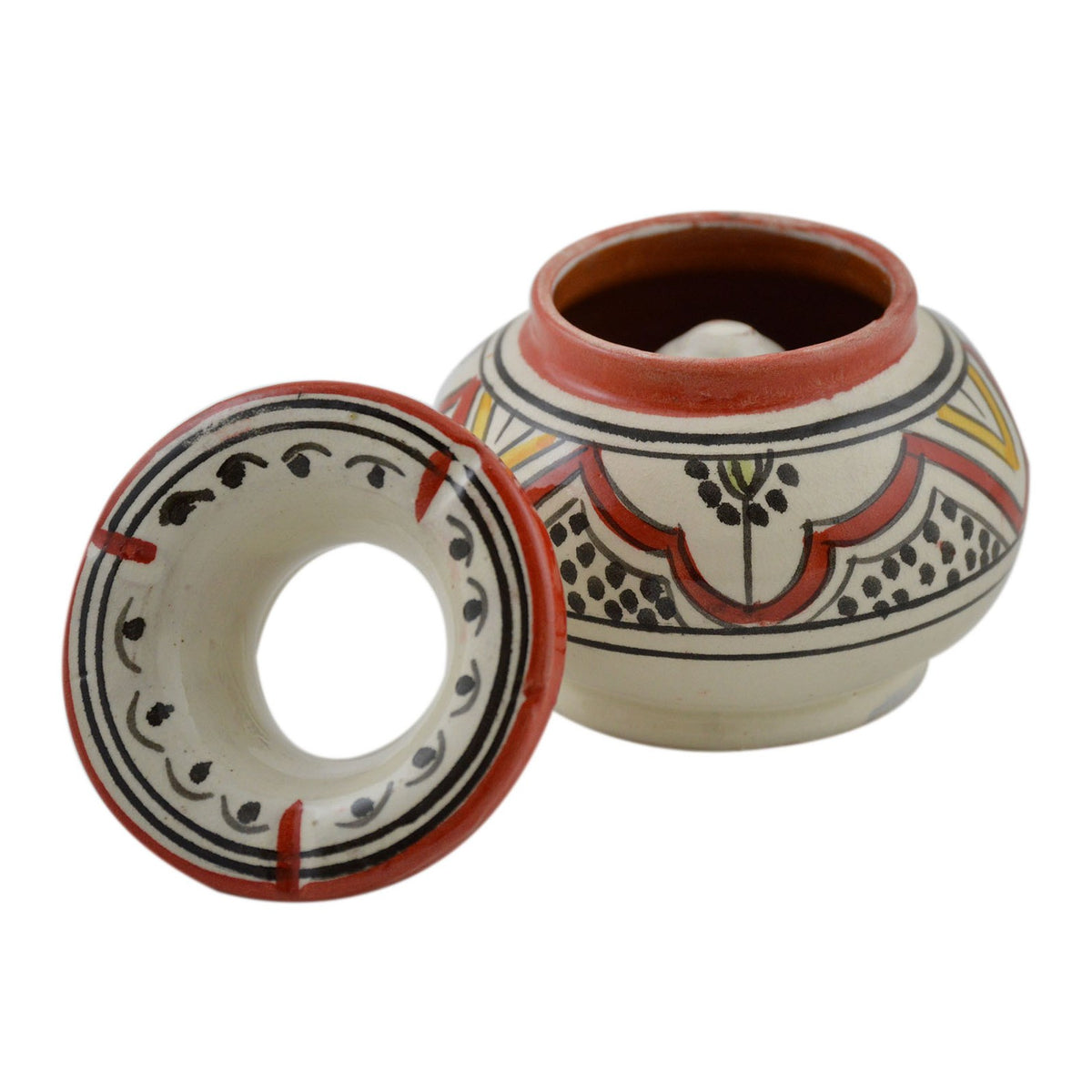 Smokeless Ashtray Small Safi White Orange