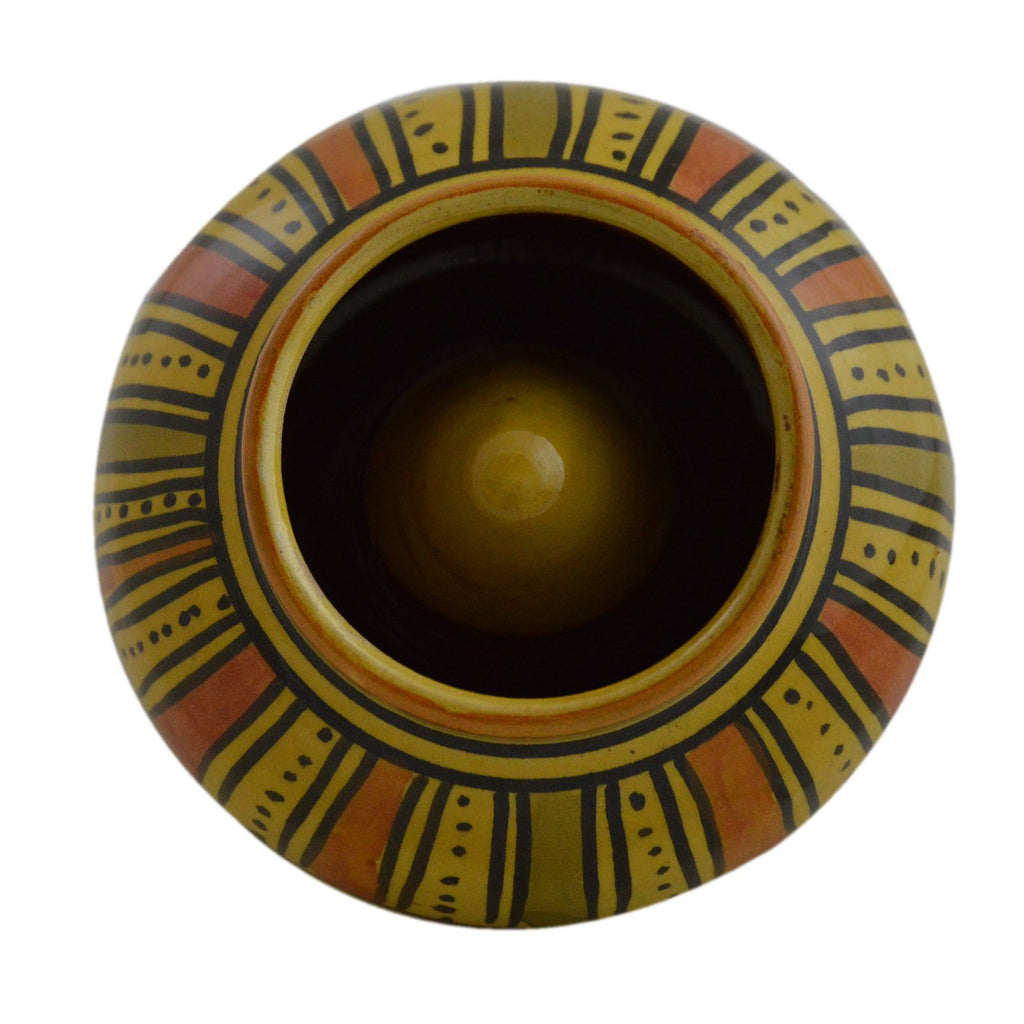 Smokeless Ashtray Medium Stripe - Yellow