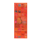 Indian Table Runner Room D cor Cloth Embroidered Patchwork - Red