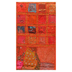 Indian Table Runner Room D cor Cloth Embroidered Patchwork - Red