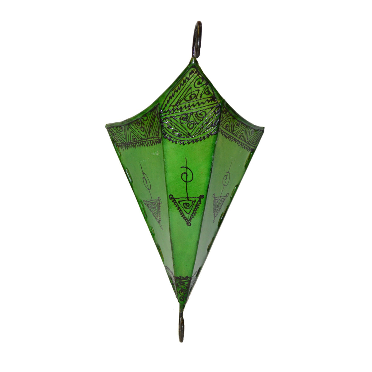 Sconce Handmade Leather Henna - Green