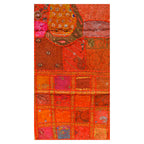 Indian Table Runner Room D cor Cloth Embroidered Patchwork - Red