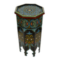 Tall Handmade Wood Table Painted - Black