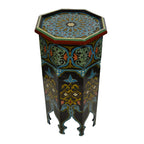 Tall Handmade Wood Table Painted - Black