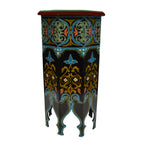 Tall Handmade Wood Table Painted - Black