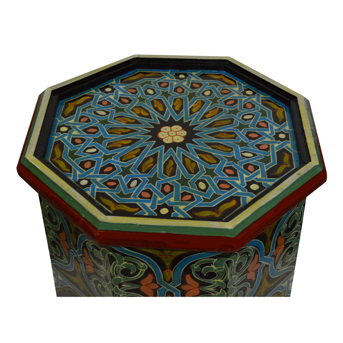 Tall Handmade Wood Table Painted - Black