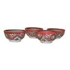 Dipping Sauce Bowl Set of 4 X small - White Orange
