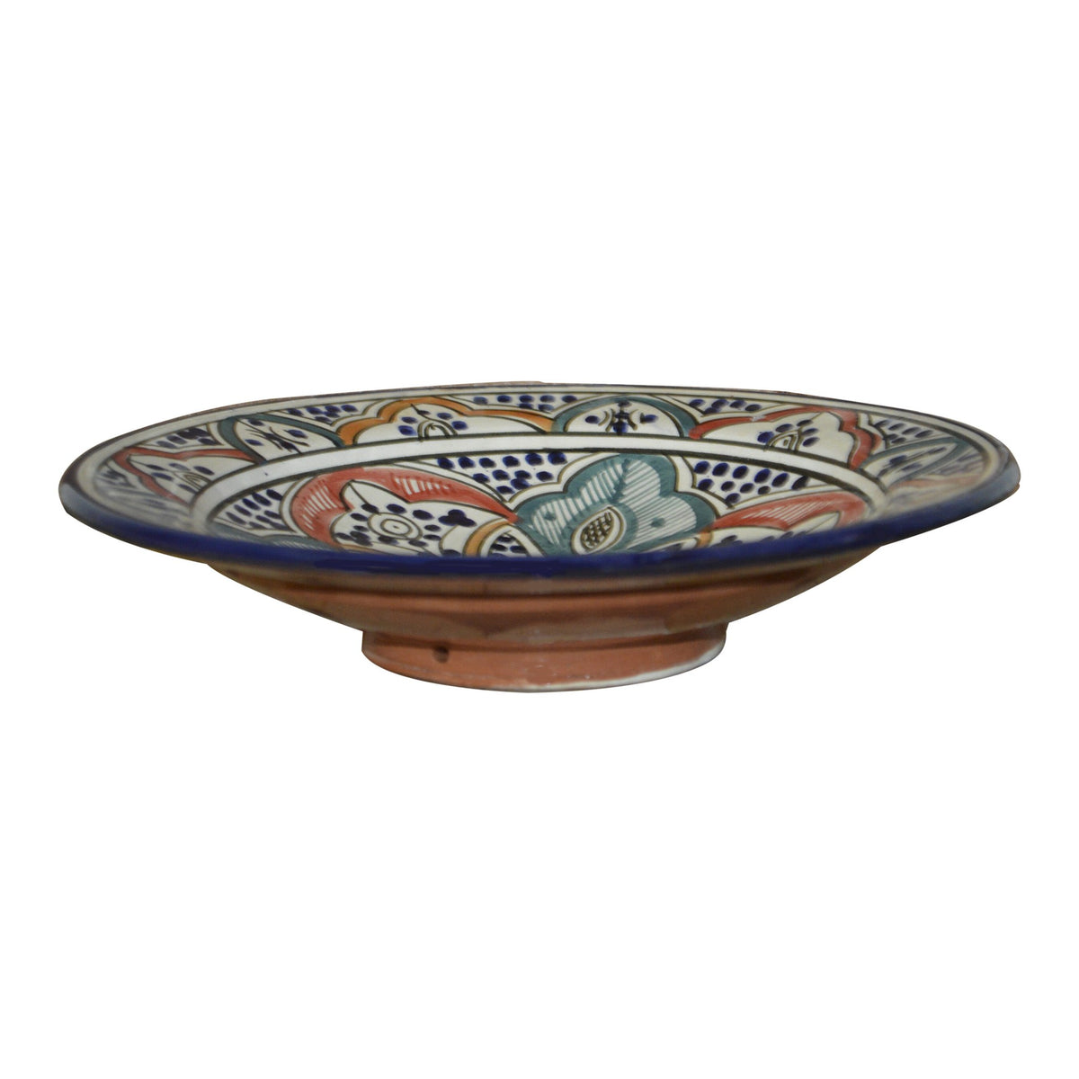 Rainbow Ceramic Serving Plate Medium 10"