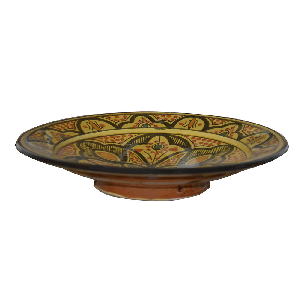 Safi Ceramic Handmade Serving Plate Medium 10" - Yellow