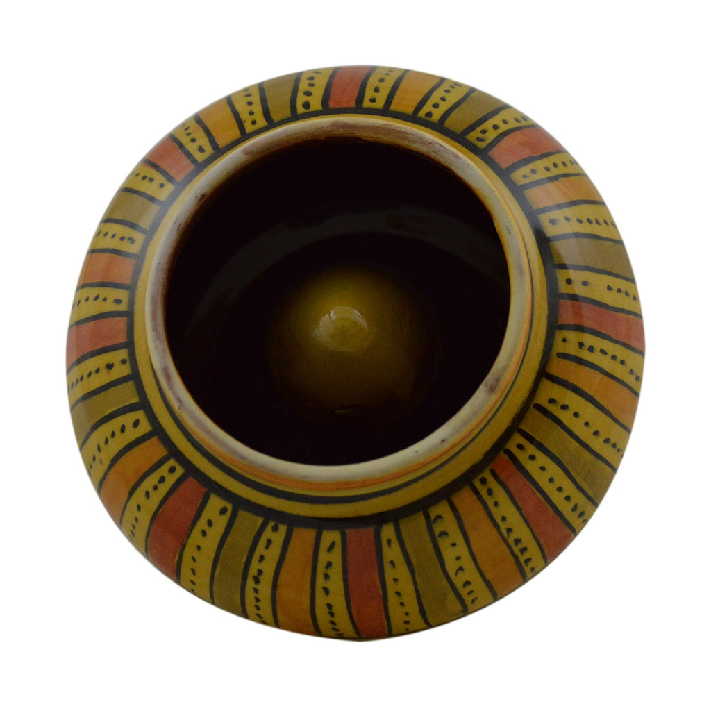 Smokeless Ashtray Large Stripe Yellow