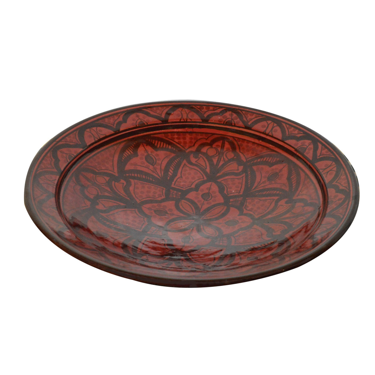 Safi Serving Plate Handmade X Large 14 inches - Red