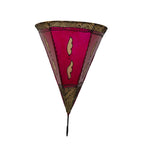 Sconce Handmade Leather Henna - Magenta Beige
