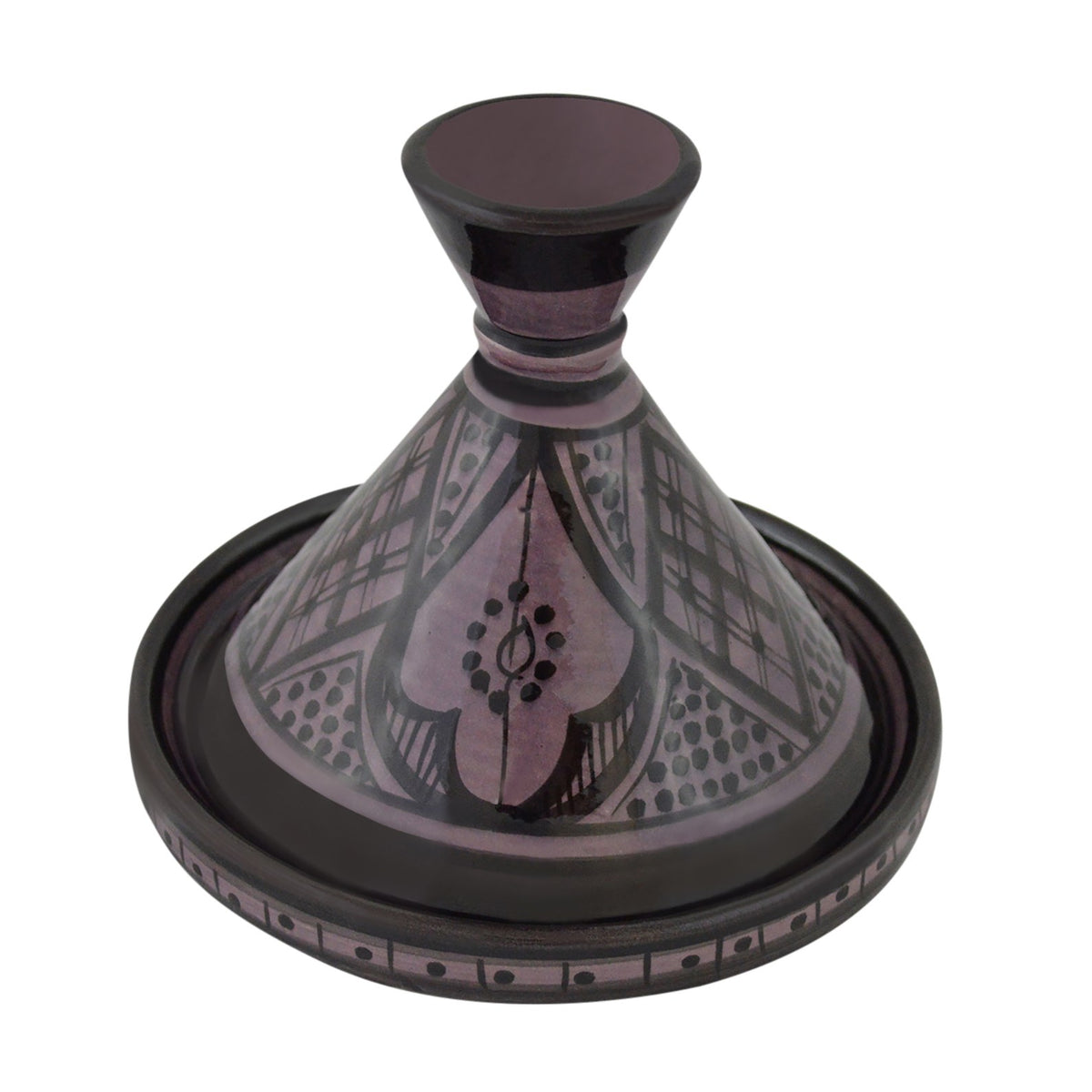 Moroccan Serving Tagine & 6 inches - Purple