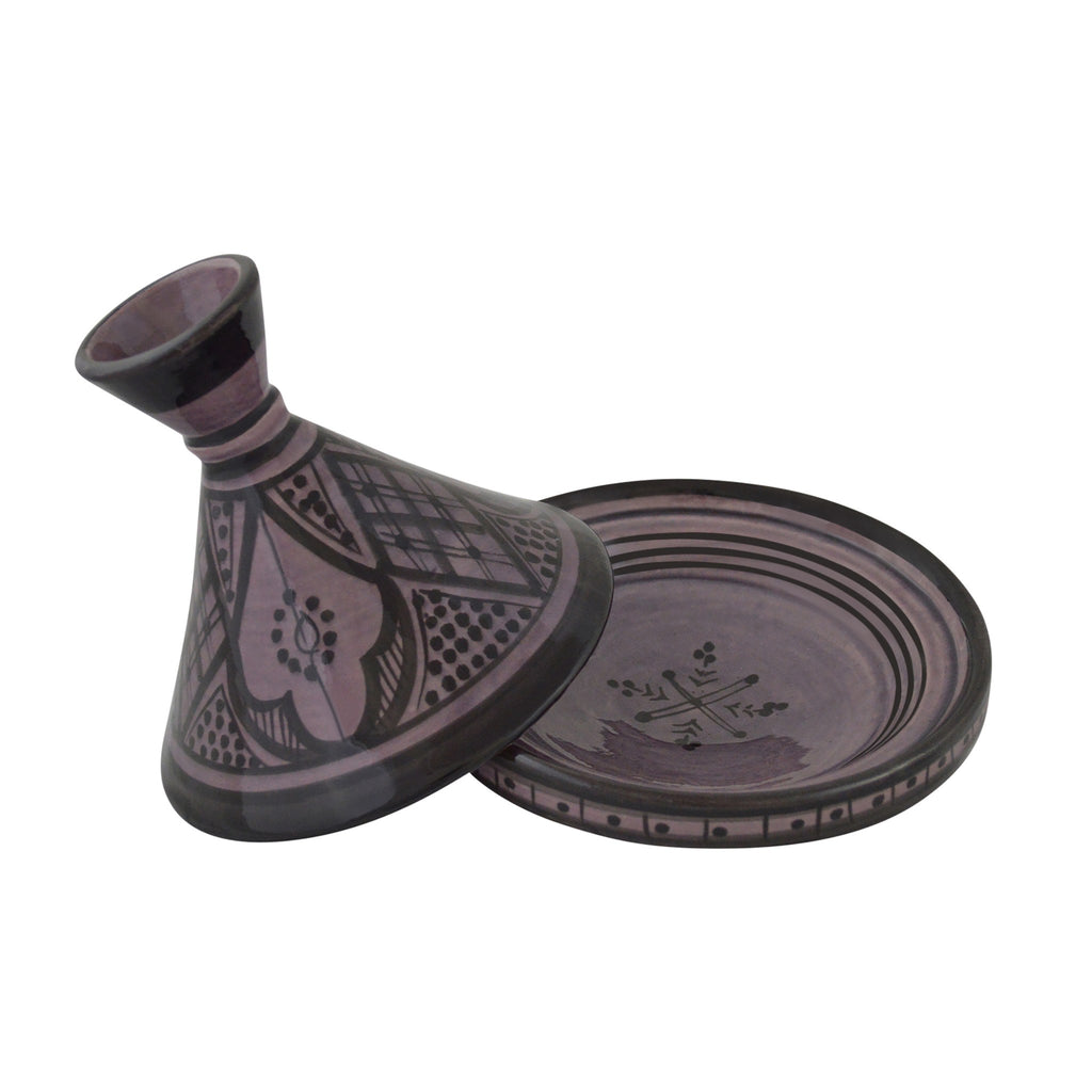 Moroccan Serving Tagine & 6 inches - Purple