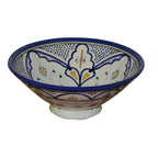 Fasia Blue Handmade Serving Bowl 10 inches Medium