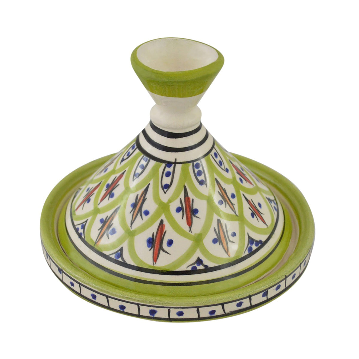 Moroccan Serving Tagine Kwass White Lime  6 inches