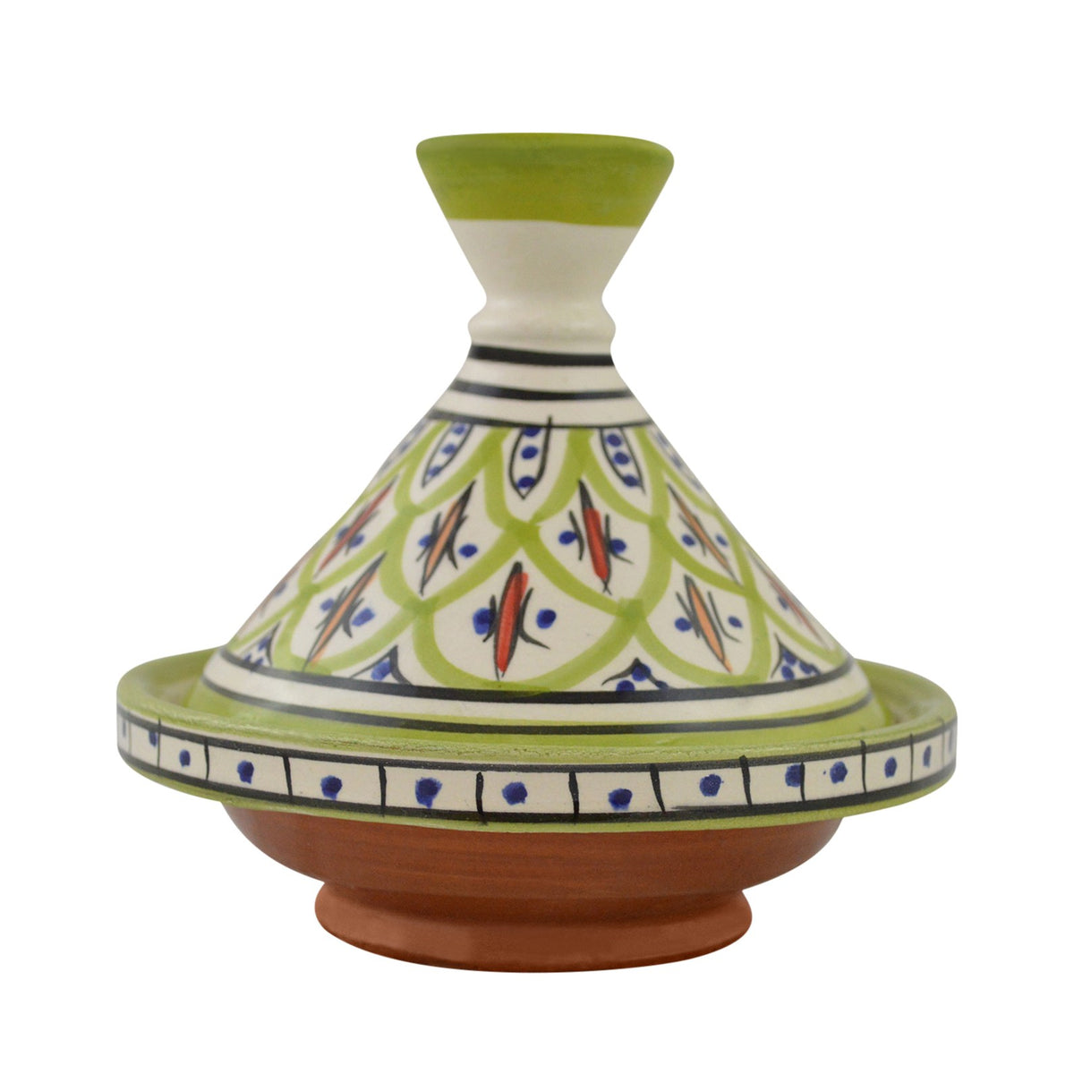 Moroccan Serving Tagine Kwass White Lime  6 inches