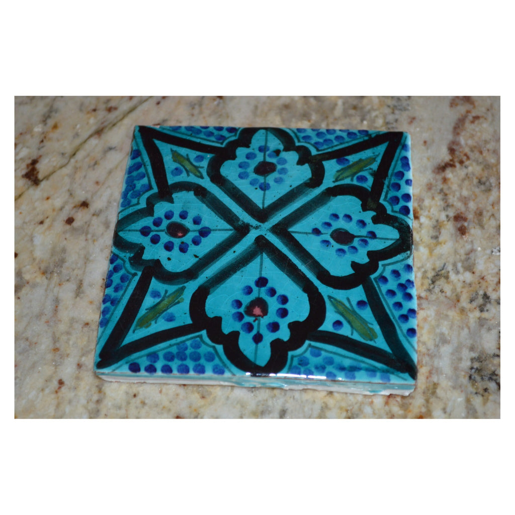 Aqua Handmade square tile