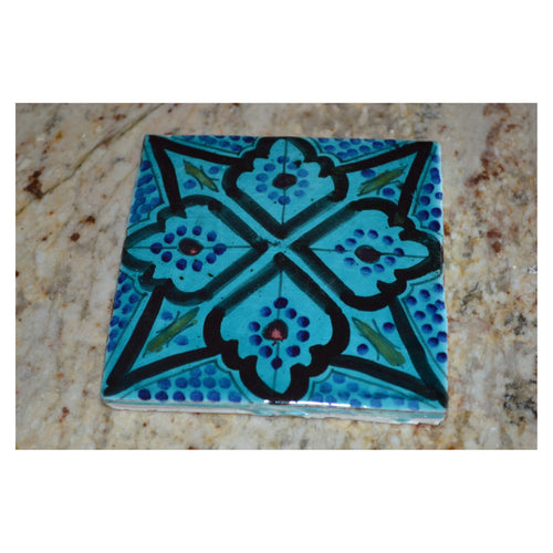 Aqua Handmade square tile