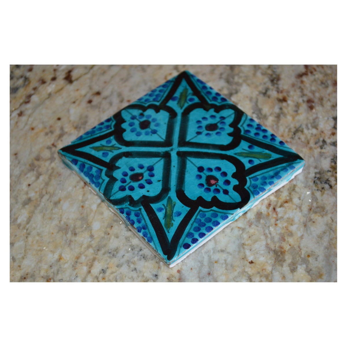 Aqua Handmade square tile
